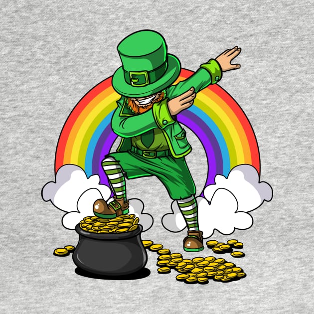 Dabbing Leprechaun Shirt St Patricks Day Gift Dabechaun by underheaven